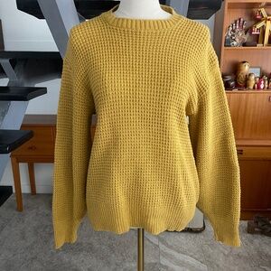 Vintage Sweater Mustard Bulky Knit By Campus Wool!